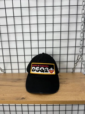 Gorra de béisbol negra Dsquared2 icónica 64 hojas con logotipo Foto 1 de 4