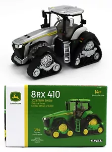 2023 FARM SHOW ED = ERTL 1:64 JOHN DEERE 8RX 410 *SILVER CHASE* PRESTIGE NIB! - Picture 1 of 5