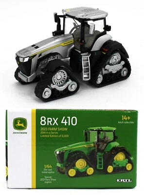 Farm Show Ed 2023 = ERTL 1:64 JOHN DEERE 8RX 410 *SILVER CHASE* ¡PRESTIGIO NUEVO EN CAJA! Foto 1 de 4