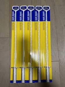 5 Pack 20 in Plastic Hair Snake Sink Shower Tub Drain Plumbing Unclogging Tool - Picture 1 of 1