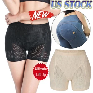 Women Padded Boyshorts Butt Lift Hip Enhancer Shaper Panty Buttocks Underwear - Picture 1 of 13