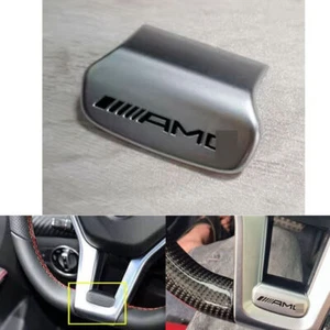 Mercedes Benz AMG Auto Zubehör Lenkrad Badges Metall Emblem Aufkleber Silber Air - Bild 1 von 5
