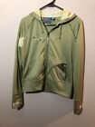 686 Womens Green Full Zip Hoodie Smarty Size Small 100% Polyester