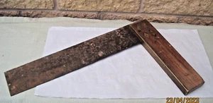 Antique Vintage Woodworking Square, Brass Bevel Stanley 19-12 Made in England - Picture 1 of 6