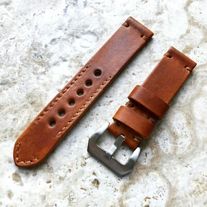 Brown Handmade Leather Band Strap for Google Pixel Watch 3 45mm Smartwatch -A22 - Picture 1 of 5