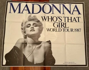 Madonna - True Blue. Orig 1986 Vinyl LP with Giant Promo Poster -Who's That Girl - Picture 1 of 2