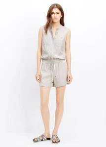 Vince Quartz Light Gray S/L Romper Playsuit $325 NWT 10 - Picture 1 of 12