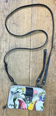 Sakroots Optic Peace Artist Circle Wristlet Graphic Zip Around Wallet Detachable - Image 1 of 4