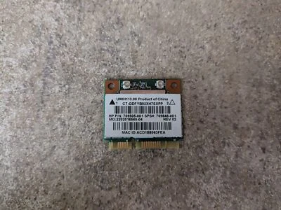 HP PAVILION 15-P SERIES WIRELESS WIFI CARD U98H113.00 709505-001 B3-6(22) - Image 1 of 4
