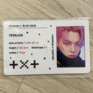 TXT Yeonjun Minisode 1 : Blue Hour VR version Official Photocard VR ver. - Picture 1 of 3
