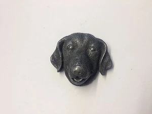 Labrador Dog Head Pewter Effect Animal 3D Pin Badge   - Picture 1 of 1