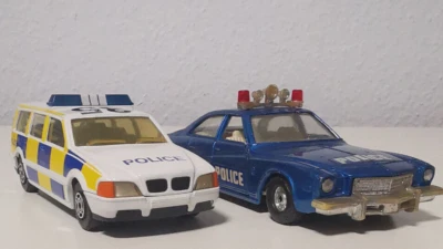 2 x Corgi Polizei Autos/Car: 1x 416 Buick Regal, 1x TY87302 Police Car ohne OVP - Bild 1 von 4