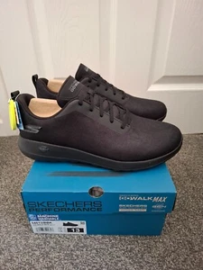 Skechers Go Walk Max Impact Mens Trainers Skechers Micro Leather Trainers UK 12 - Picture 1 of 7