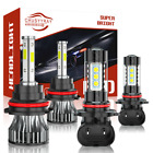 LED Headlight Bulbs 9007 + 9145 Fog Light for Ford 1999-03 F 150 2002-04 F 250