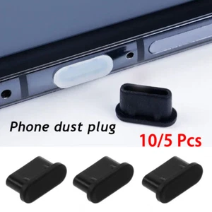 10/5 Pcs Anti Dust Plugs, Charging Dust Cover Dust Plug Charging Port Cover Ca - Picture 1 of 9