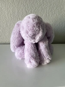 Jellycat Authentic Medium Smudge Lavender Rabbit Bunny Plush NWT - Picture 1 of 3