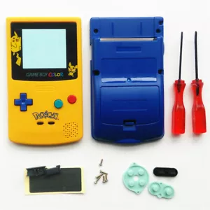 Limited Full Housing Case Cover for Game Boy Color GBC Pokemen -Yellow &Blue - Picture 1 of 6