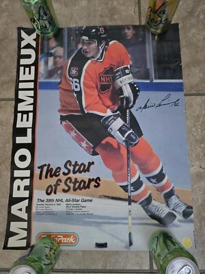Mario Lemieux Penguins Star Of 39th NHL All Star Game 1988 MVP Vintage Poster  - Image 1 of 4