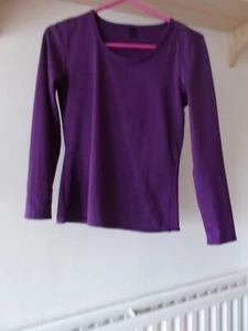 T-Shirt Top Langarm dick Polyester Gr. S - Bild 1 von 1