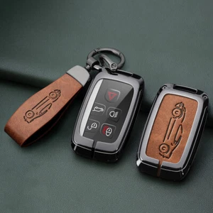 Metal Car Remote Key Case Cover Key Chain Protective Key For Land Rover Jaguar - Picture 1 of 15