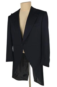 SUITSUPPLY Super 120 Mens Black Wool Tailcoat Tail Jacket Size EU 48R (US/UK 38) - Picture 1 of 13