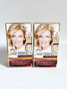 2x L'Oreal Paris Age Perfect Excellence Creme - 9G Light Soft Golden Blonde - Picture 1 of 4