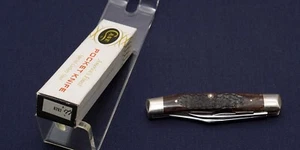 CASE 6292 2-Blade Jigged Bone 1977 Holding Knife Chrome vanadium mirror finish - Picture 1 of 18