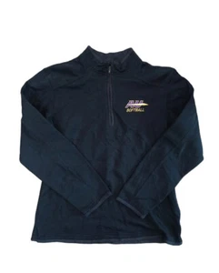 Columbia GRT 1/4 Zip Fleece Black Pullover Women’s Large AU Softball Sweater - Picture 1 of 7