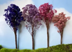 Grand Central Gems Inc. Jacaranda/Blossom Tree 4-5in Tall pkg(6) T41 - Picture 1 of 1