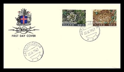 Iceland 1967 FDC, Birds Nests. Lot # 1. - Image 1 of 2