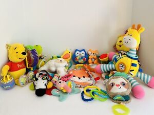 Lot of 12 Baby Musical Plush Toys Winnie The Pooh Infantino Child Of Mine +