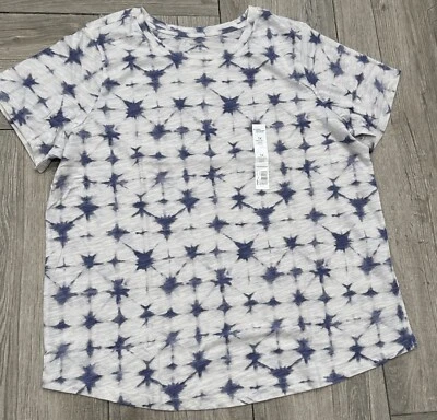 Camiseta Sonoma color crema y azul marino talla grande The Everyday manga corta cuello redondo Foto 1 de 4