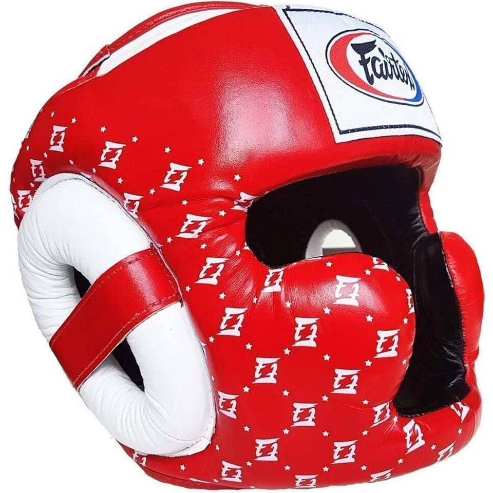Protector de cabeza Fairtex HG10 Super Sparring cubierta de encaje rojo Foto 1 de 1
