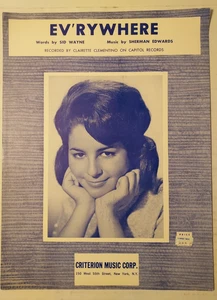 Sheet Music Clairette Clementino "Ev'ry Where" ©1963 - Picture 1 of 2