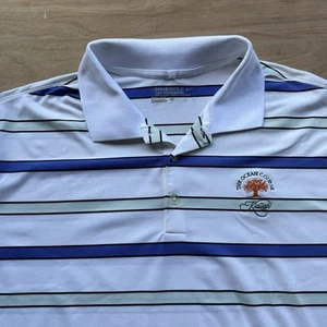 Mens Nike Dri-FIT Tour Performance Gold Polo Striped 508326 10 Kiawah Size XL - Picture 1 of 6