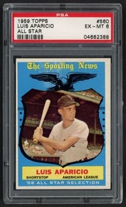 1959 Topps Chicago White Sox Luis Aparicio #560 PSA 6 - Picture 1 of 2