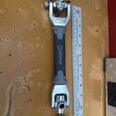 Kobalt Dogbone Multi-Socket Ratcheting Wrench 8-in-1 Swivel Head Tool - Image 1 of 4