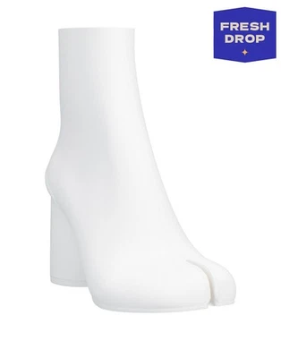 PVP €702 MAISON MARGIELA Botines US7 UK4 EU37 Blanco Punta Tabi Hecho en Italia Foto 1 de 4