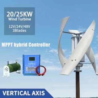 Windkraftanlage Generator 12V 24V Freie Energie mit MPPT Hybrid Controller - Bild 1 von 4