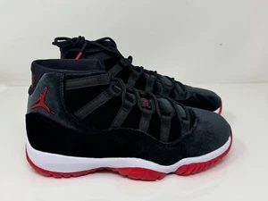 Women’s Size 11 Men's 9.5 Air Jordan 11 Retro Bred Velvet DB5457-061 No Box Lid - Picture 1 of 8