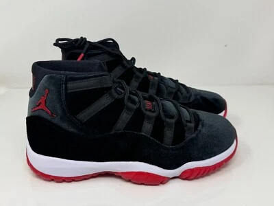 Women’s Size 10.5/Men’s 9- Air Jordan 11 Retro Bred Velvet DB5457-061 No Box Lid - Image 1 of 4