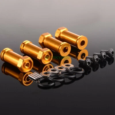 4pcs 30mm Thickness Enhanced Mount 12mm Wheel Hex Drive Adaptor Fits RC Traxxas - Image 1 of 3