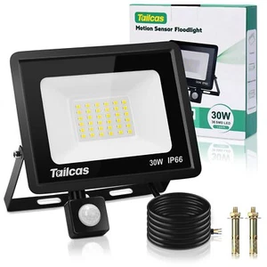 30W Faretto Led da Esterno con Sensore di Movimento, IP66 Impermeabile Faro 2700 - Foto 1 di 8