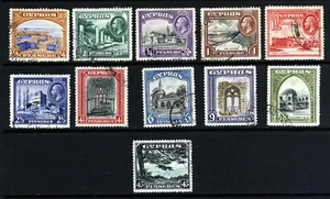 Zypern König Georg V 1934 Der komplette Bildsatz SG 133 bis 143 ss - Bild 1 von 2