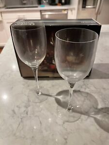 Set of 2 Orrefors Illusion Clear Red Wine Glass 1799/17