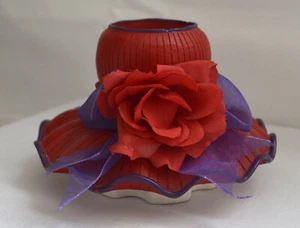 Cappello vittoriano vintage cappellino portacandele - Foto 1 di 4