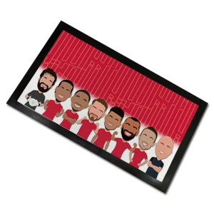 Liverpool 2024-25 Vector Heroes Bar Runner Mat Salah etc Man Cave Bar 3 Sizes - Picture 1 of 4