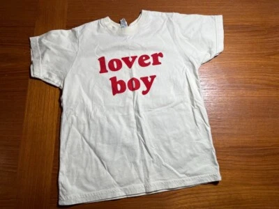 Кроличья кожа Valentines любитель мальчика футболка кремовый красный 5/6 - Изображение 1 из 3