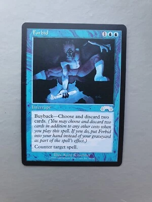 Forbid , MTG Exodus (1998), Uncommon Blue Instant NM - Image 1 of 2