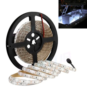 White LED Strip Lights Remote Control Bedroom Waterproof for Indoor Outdoor Use - Picture 1 of 7